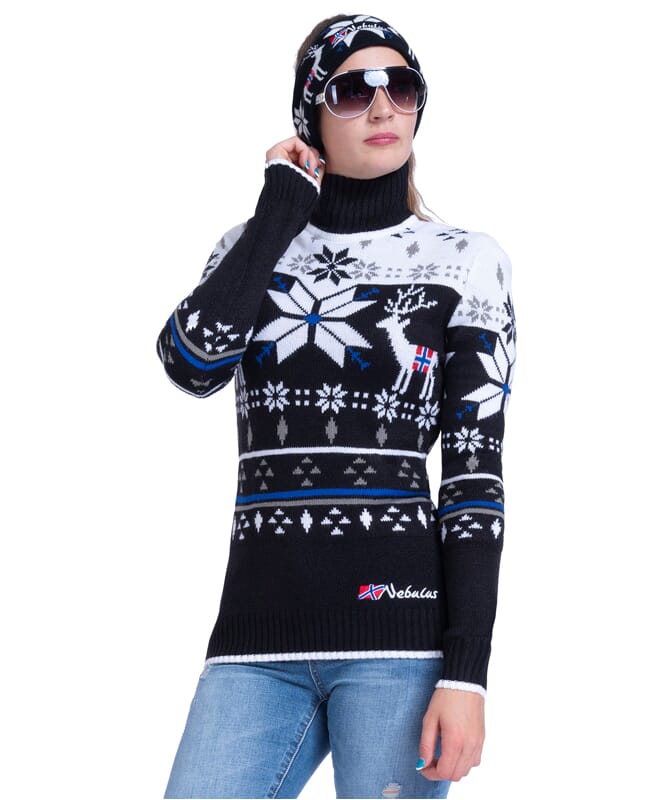 Nebulus Norweger Strickpullover STAG Damen