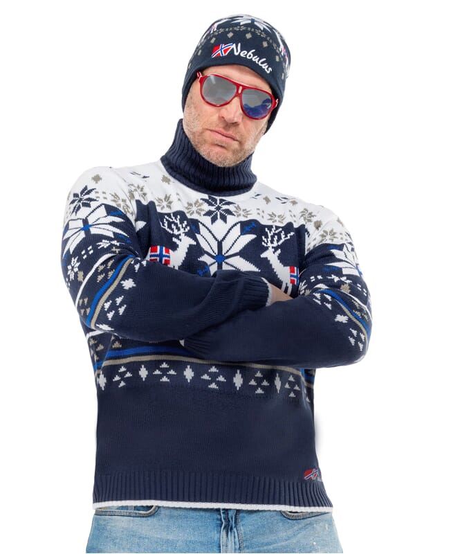 Nebulus Norweger Strickpullover STAG Herren