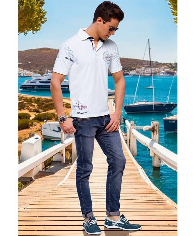 Nebulus Poloshirt DEEP BLUE Herren