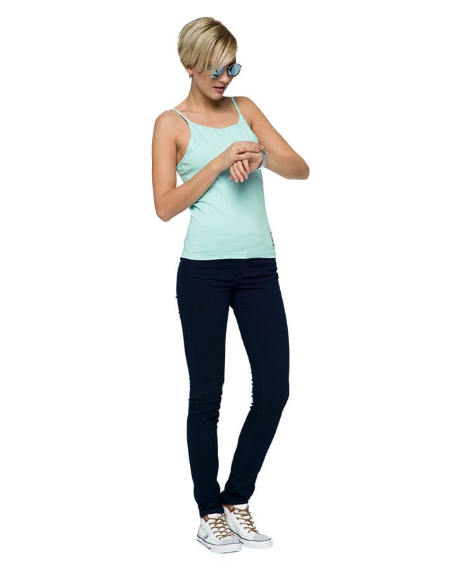 Nebulus Spaghetti Träger Top BIANCA Damen