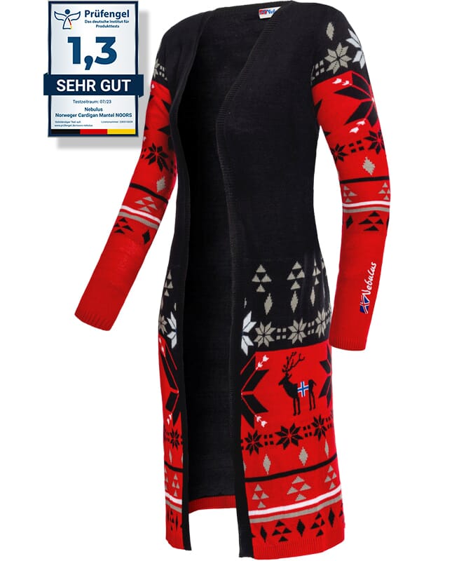 Nebulus Norweger Cardigan Strickjacke Mantel NOORS Damen