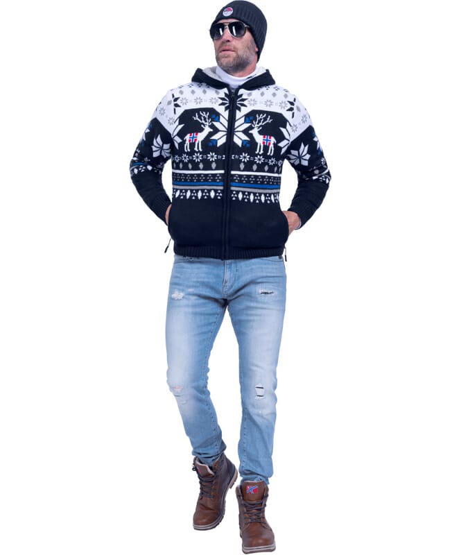 Nebulus Norweger Jacke Hoody Mit Teddyfell NORON Herren