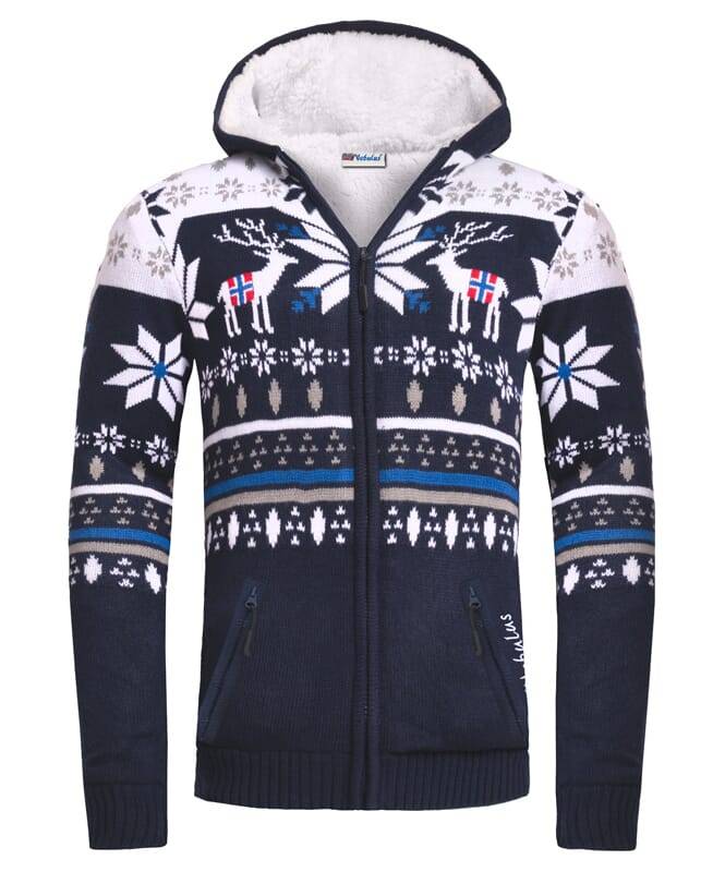 Nebulus Norweger Jacke Hoody mit Teddyfell NORON Herren