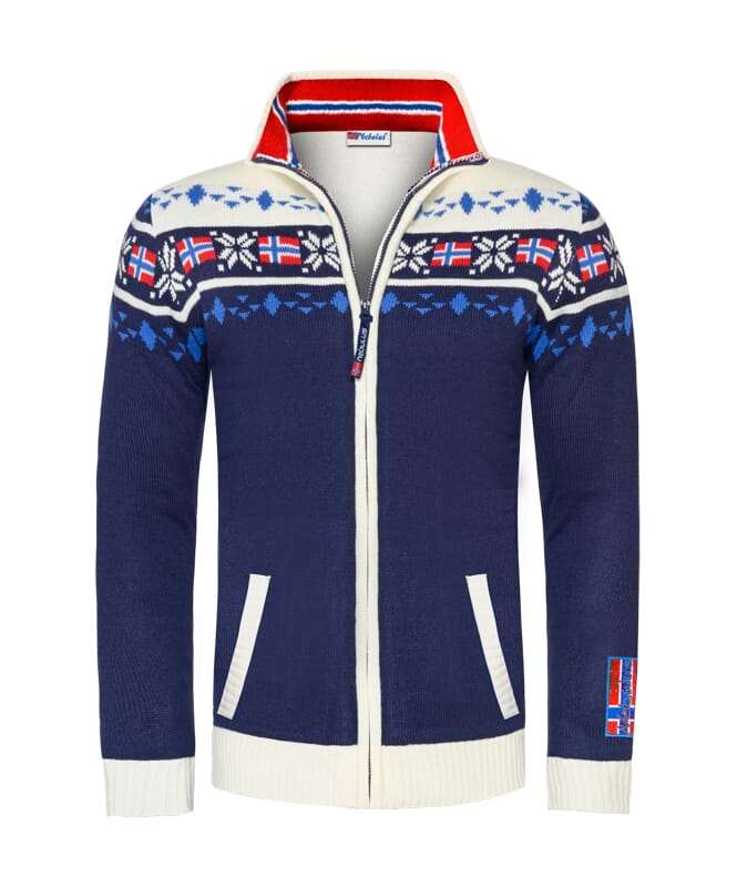 Nebulus Norweger Strickjacke mit Teddyfell CANADIAN Herren