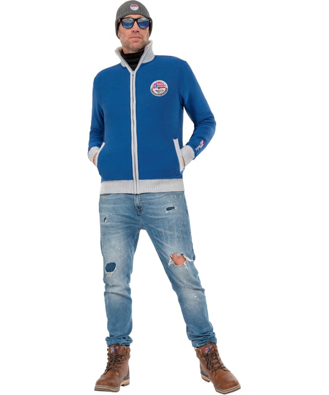 Nebulus Norweger Strickjacke Mit Teddyfell STORY Herren