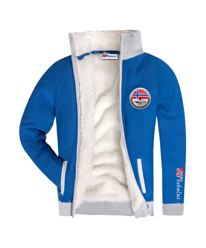Nebulus Norweger Strickjacke Mit Teddyfell STORY Herren