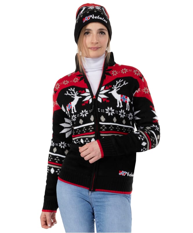Nebulus Norweger Strickjacke Mit Teddyfell SVERRE Damen