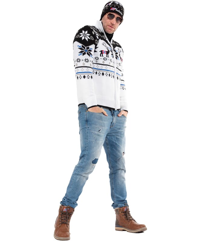 Nebulus Norweger Strickjacke Mit Teddyfell SVERRE Herren