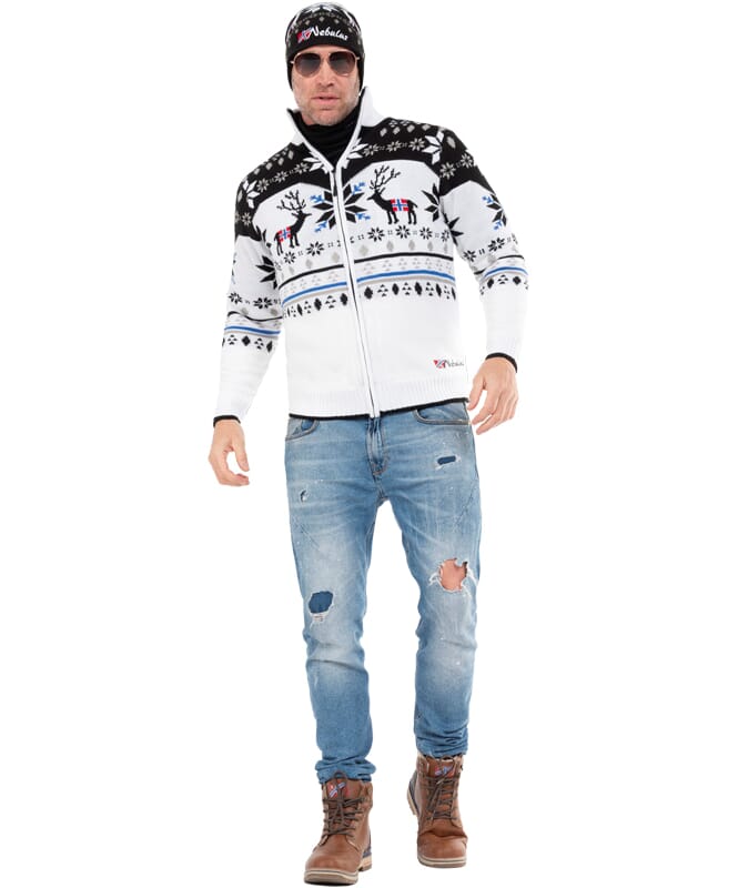 Nebulus Norweger Strickjacke Mit Teddyfell SVERRE Herren
