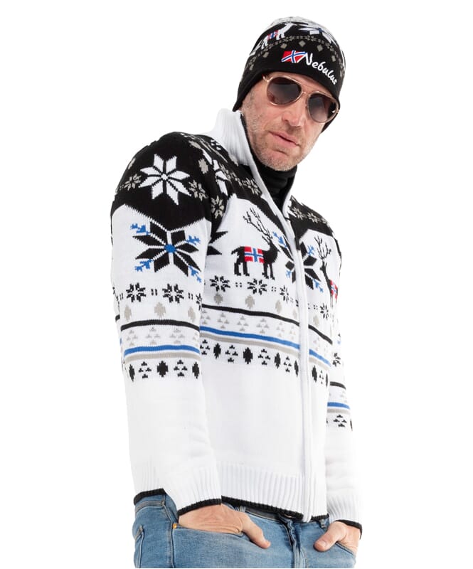 Nebulus Norweger Strickjacke Mit Teddyfell SVERRE Herren