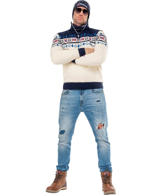 Nebulus Norweger Strickpulli Mit Teddyfell STEEN Herren