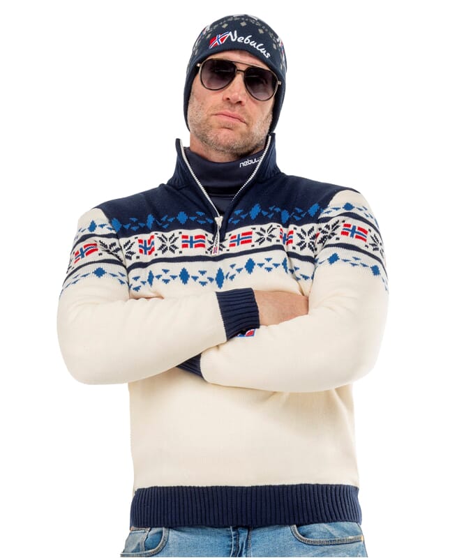 Nebulus Norweger Strickpulli Mit Teddyfell STEEN Herren