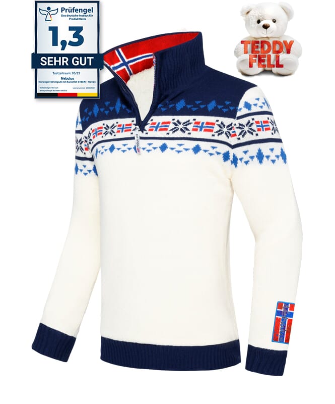 Nebulus Norweger Strickpulli Mit Teddyfell STEEN Herren