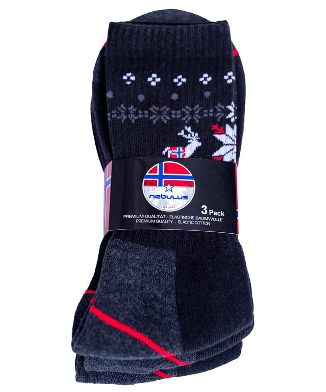 Nebulus Norweger Thermosocken 3er Pack WOOLY Herren