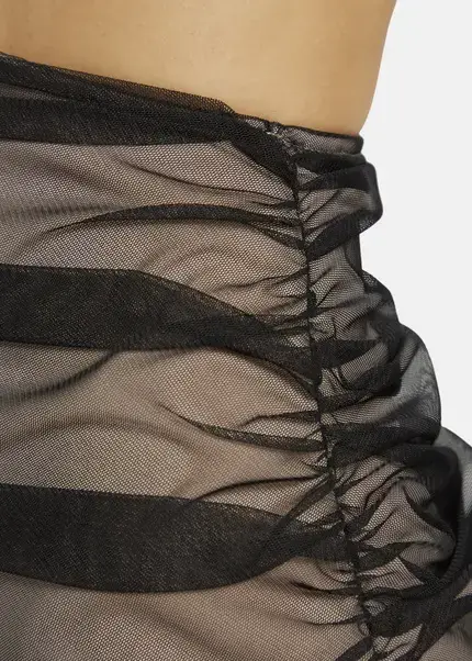 Nicowa Asymmetrical Mesh Dress - AWITO MAXI In Blackarticle Number NC9A1401119E-002