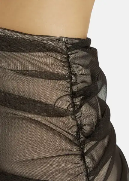 Nicowa Asymmetrical Mini Dress In Mesh - AWITO In Blackarticle Number NC9A1401319E-002