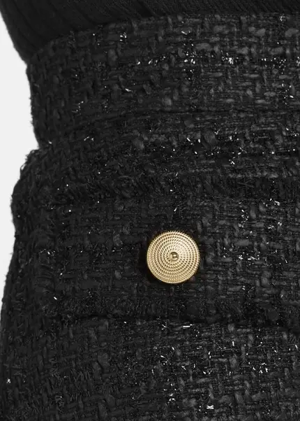 Nicowa Bouclé Skirt With Lamé Effect BRUNAWI In BLACK LAMÉarticle Number NC8A22506019E-002