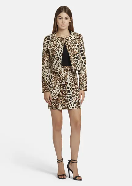 Nicowa Boxy Leo Jacket - NICEO In BLACK LEOarticle Number NC9A22803017E-151