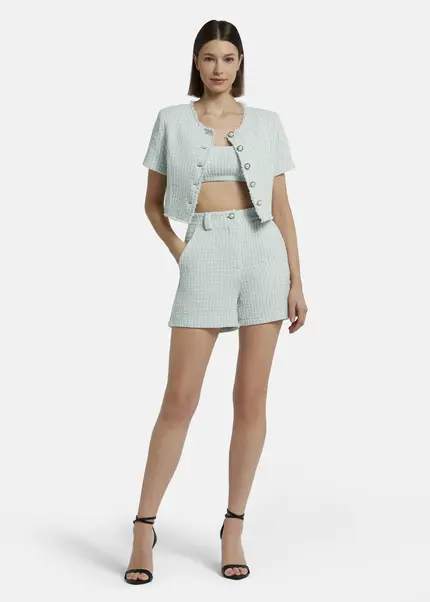 Nicowa Casual Bouclé Shorts - PALOWI In LIGHT BLUEarticle Number NC9A12604025E-025