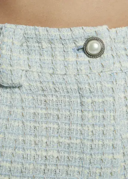 Nicowa Casual Bouclé Shorts - PALOWI In LIGHT BLUEarticle Number NC9A12604025E-025