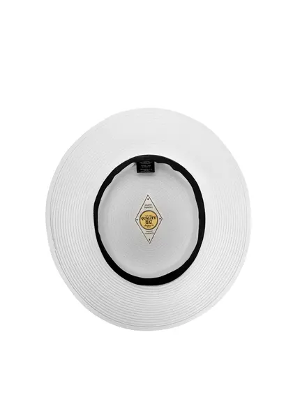 Nicowa Classic Boater Hat With Band MONTANIO In WHITEarticle Number NC9A11601011E-004