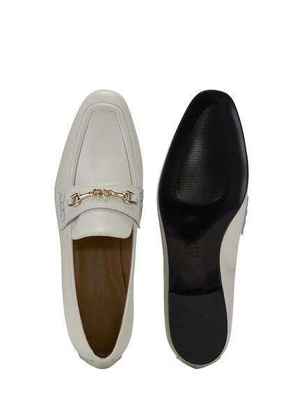 Nicowa Classic Loafer With Metal Application MOCASO In CREAMarticle Number NC8A21503012E-072