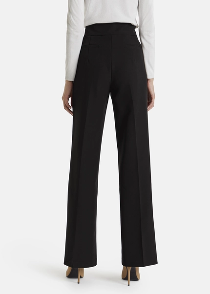 Nicowa Classic Wide-leg Trousers CORINO In BLACKarticle Number NC7A24011019E-002