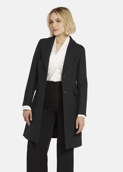 Nicowa Classic Wool Coat - CAPPOWA In BLACKarticle Number NC8A22402019E-002