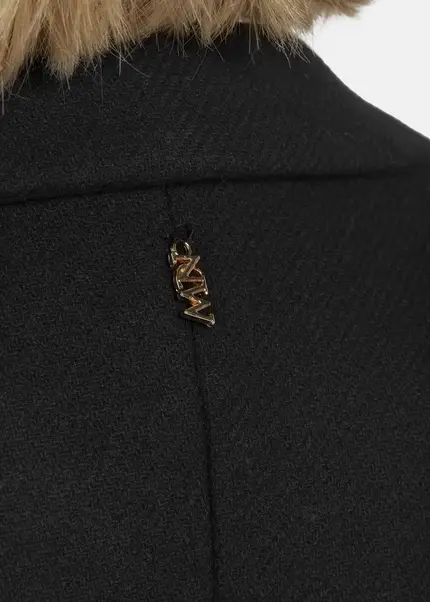 Nicowa Classic Wool Coat - CAPPOWA In BLACKarticle Number NC8A22402019E-002