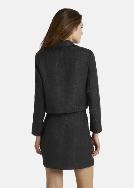 Nicowa Cropped Blazer In Bouclé - BAGIWO In BLACKarticle Number NC7A32002019E-002