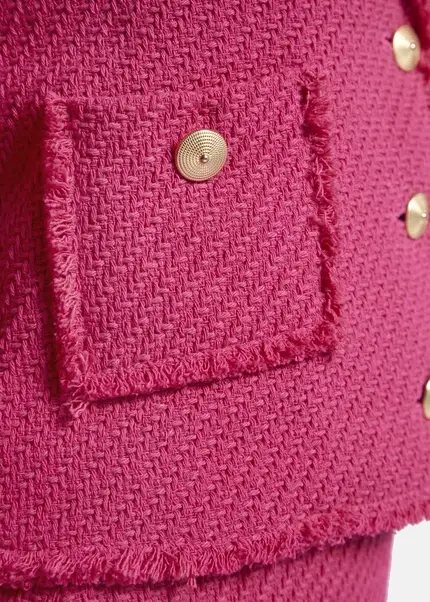 Nicowa Cropped Blazer In Bouclé - BAGIWO In PINKarticle Number NC7A32001044E-139