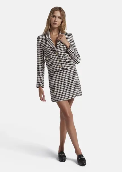 Nicowa Cropped Blazer Made Of Bouclé BAGIWO In BLACK MULTICOLORarticle Number NC8A22505019E-002