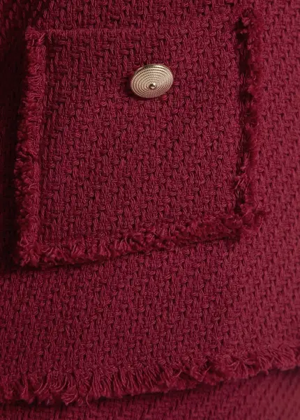 Nicowa Cropped Blazer Made Of Bouclé BAGIWO In Dark Berryarticle Number NC8A22505034E-011