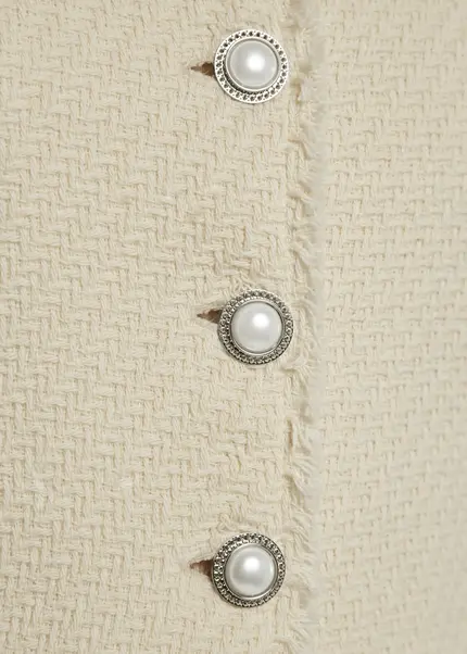 Nicowa Cropped Bouclé Blazer - BIANCIWO In CREAMarticle Number NC9A12605011E-072