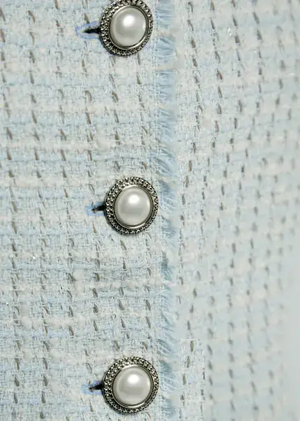 Nicowa Cropped Bouclé Blazer - BIANCIWO In LIGHT BLUEarticle Number NC9A12605025E-025