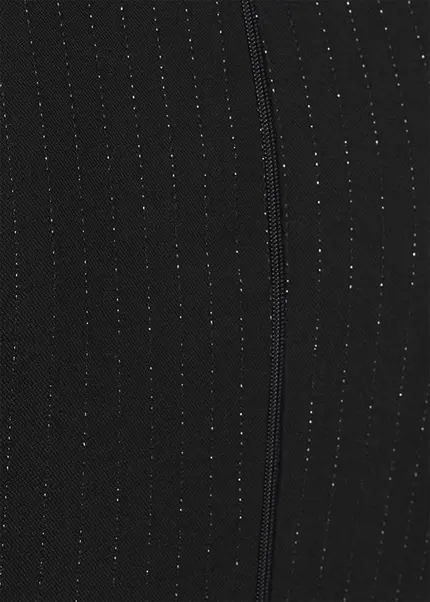 Nicowa Cropped Pinstripe Twill Top - LOWICA In BLACK PINSTRIPEarticle Number NC9A24007019E-002