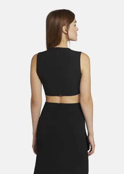 Nicowa Cropped Twill Top - LOWICA In BLACKarticle Number NC9A24006019E-002