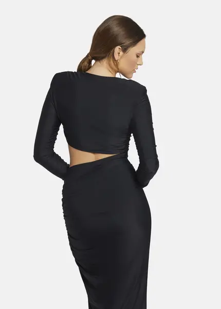 Nicowa Cut Out Evening Dress - OCAWI In BLACKarticle Number NC9A24011019E-002