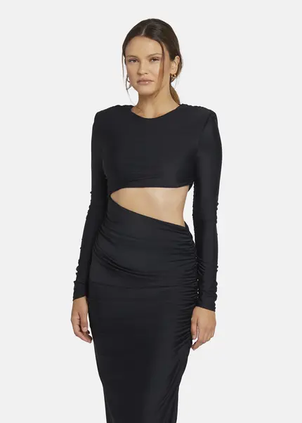 Nicowa Cut Out Evening Dress - OCAWI In BLACKarticle Number NC9A24011019E-002