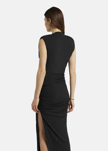 Nicowa Draped Maxi Dress In Jersey - MICATE In BLACKarticle Number NC9A1401519E-002