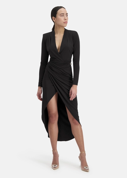 Nicowa Draped Midi Dress - MICIMA In BLACKarticle Number NC8A12002019E-002