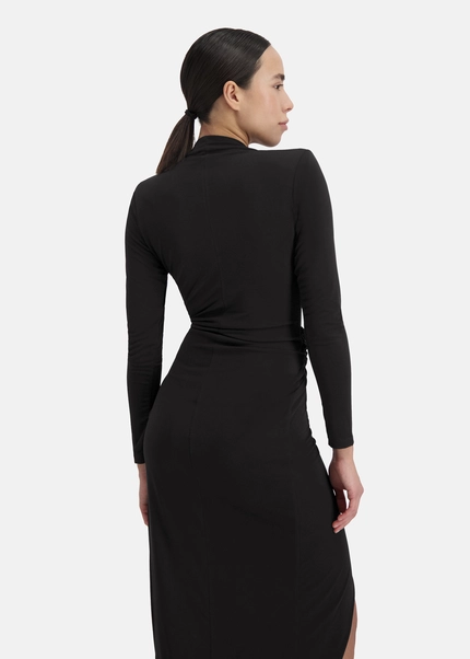Nicowa Draped Midi Dress - MICIMA In BLACKarticle Number NC8A12002019E-002