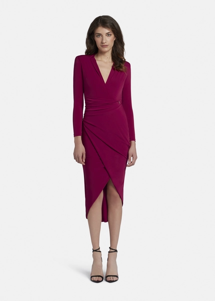 Nicowa Draped Midi Dress - MICIMA In Dark Berryarticle Number NC8A22003034E-011