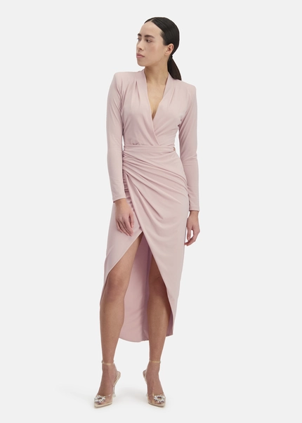 Nicowa Draped Midi Dress - MICIMA In ROSEarticle Number NC8A12001024E-006