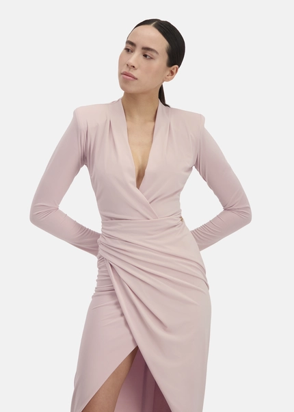 Nicowa Draped Midi Dress - MICIMA In ROSEarticle Number NC8A12001024E-006
