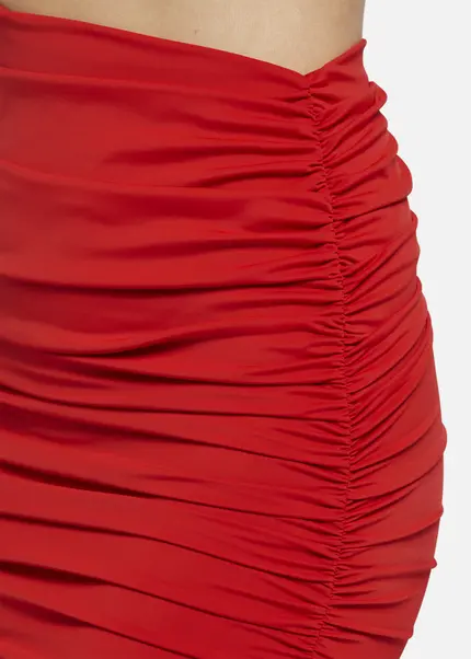 Nicowa Draped Mini Dress - OCAWI MINI In REDarticle Number NC9A24012014E-014