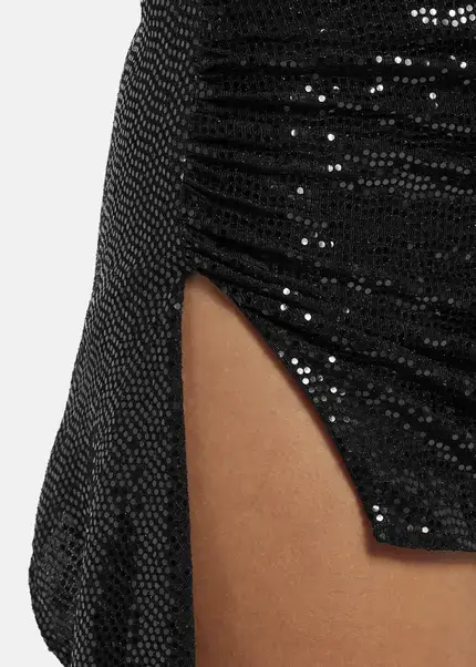 Nicowa Draped Sequin Mini Dress - ANILOWA In BLACKarticle Number NC9A22909019E-002