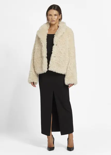 Nicowa Eco-shearling Jacket - FANIWO In CREAMarticle Number NC9A22906012E-072