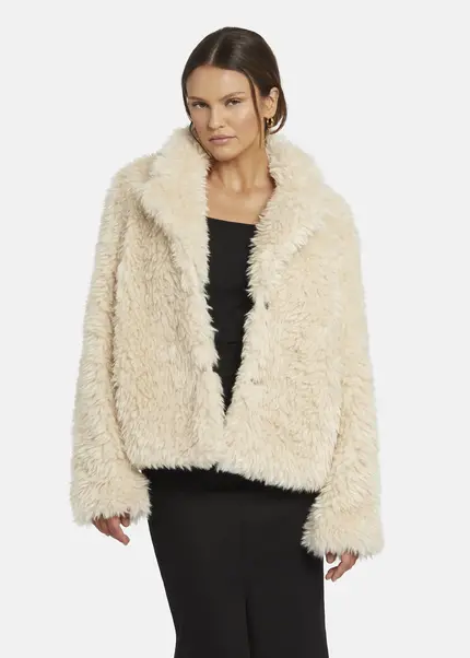 Nicowa Eco-shearling Jacket - FANIWO In CREAMarticle Number NC9A22906012E-072