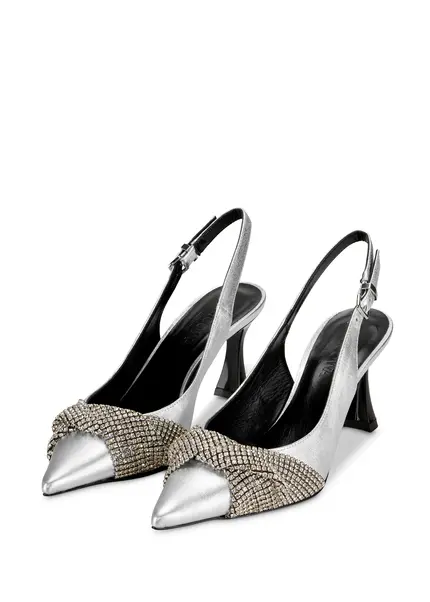 Nicowa Embellished Slingback Pumps COSIMALA In SILVERarticle Number NC9A12701031E-088